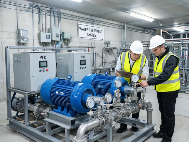 Water pump motor skid