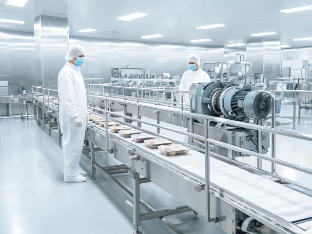 Food conveyor drive motor