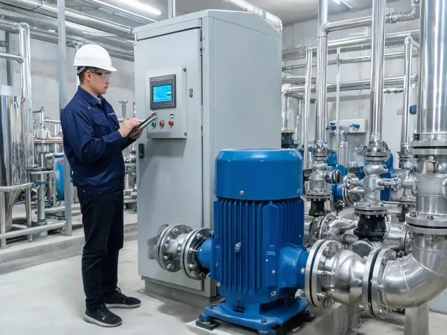 Water station motor drive