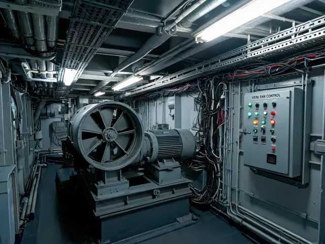 Marine ventilation motor