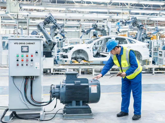 Automotive assembly motor drive