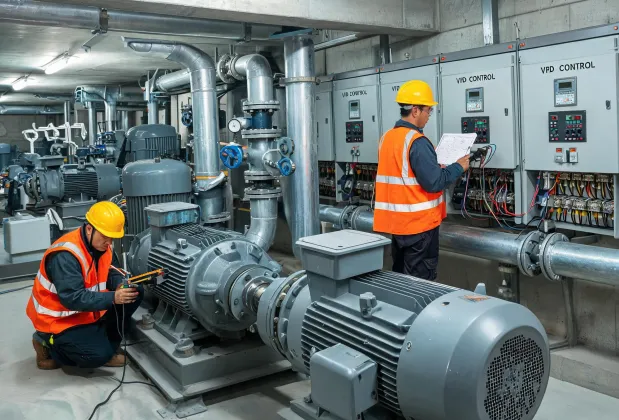 Pump station motor retrofit