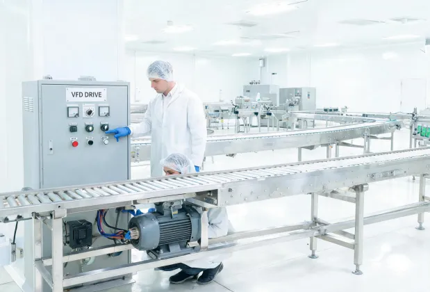 Packaging line motor starter panel
